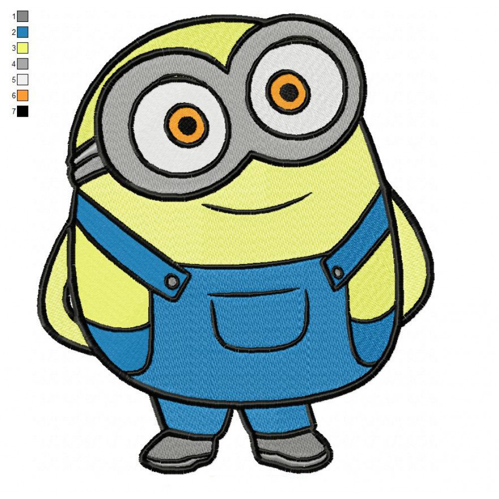 Bob Minion Embroidery Design